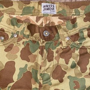 Naked and Famous camo pants